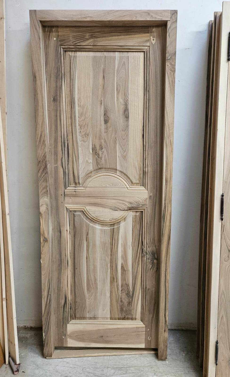 Double porte d'entrée en chêne